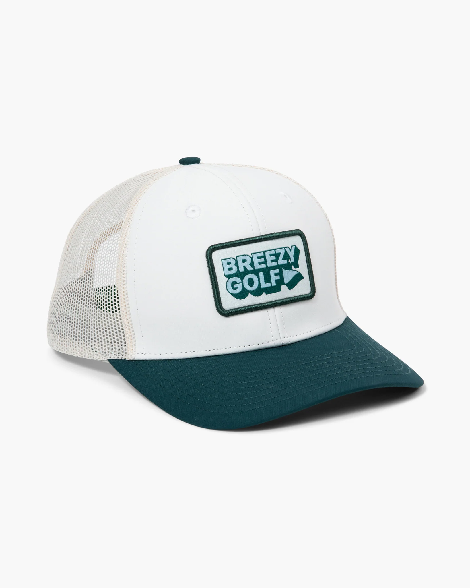 Classic Breezy Golf Green Meshback Patch Hat