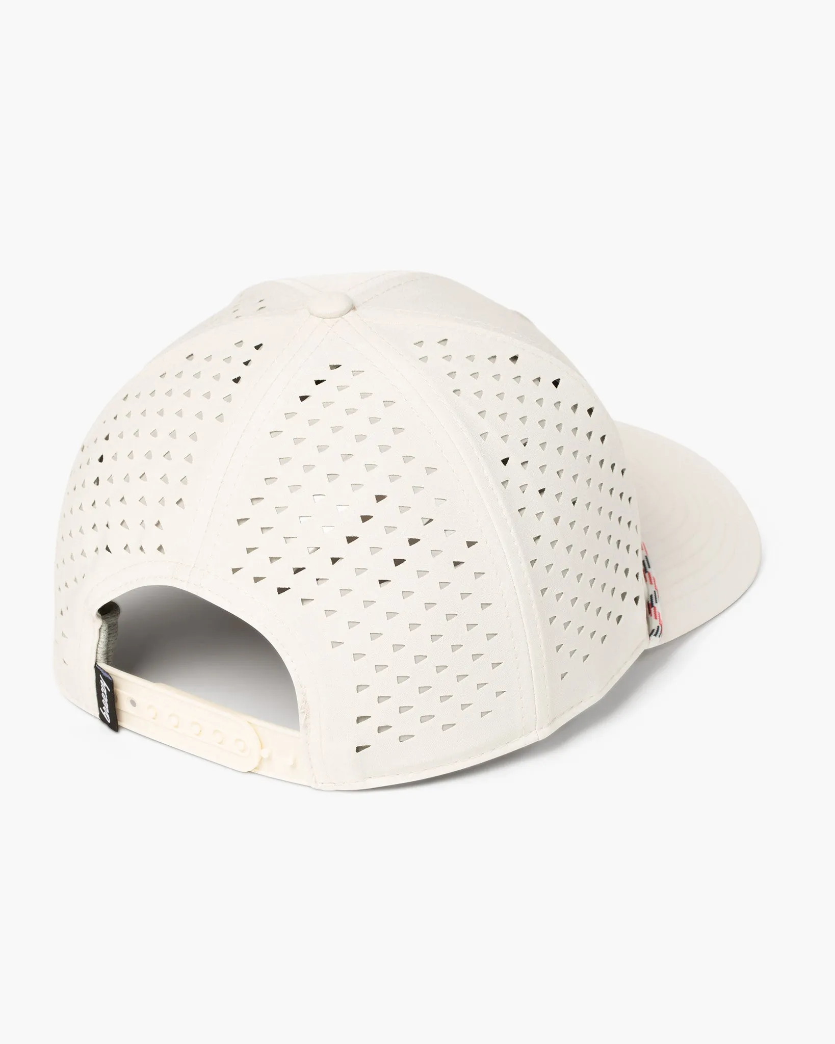 Perforated Performance Grey Patch Rope Hat - Image 2