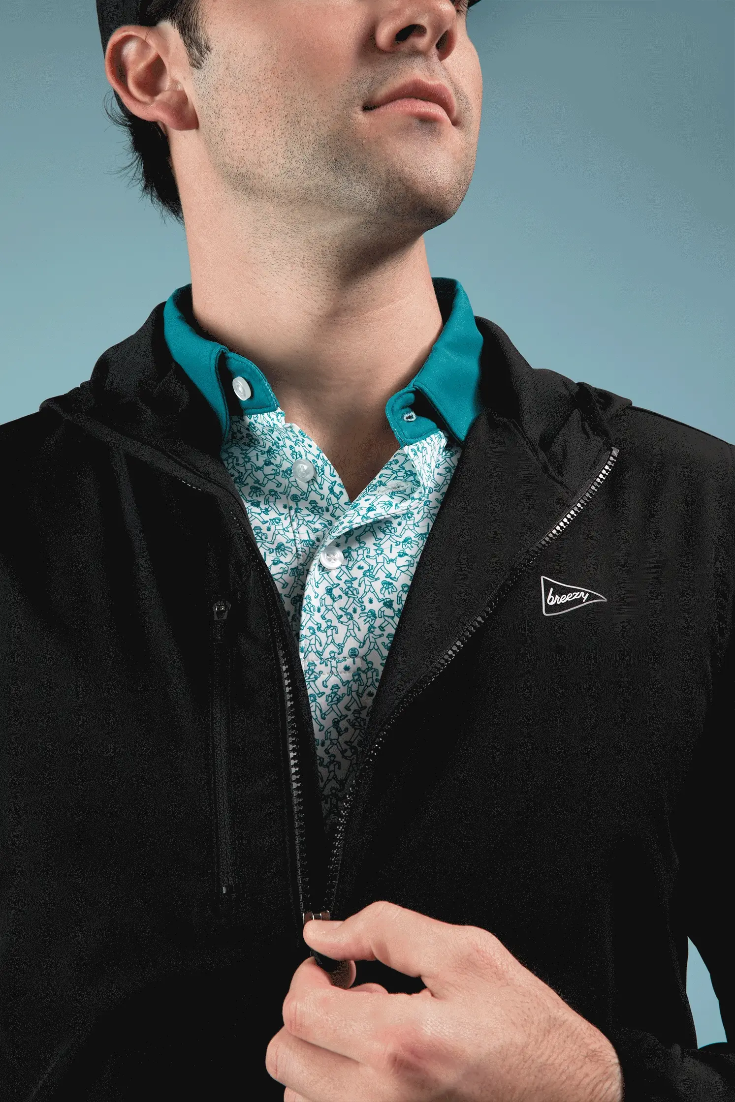 The Breezy Rain Jacket Black - Image 4