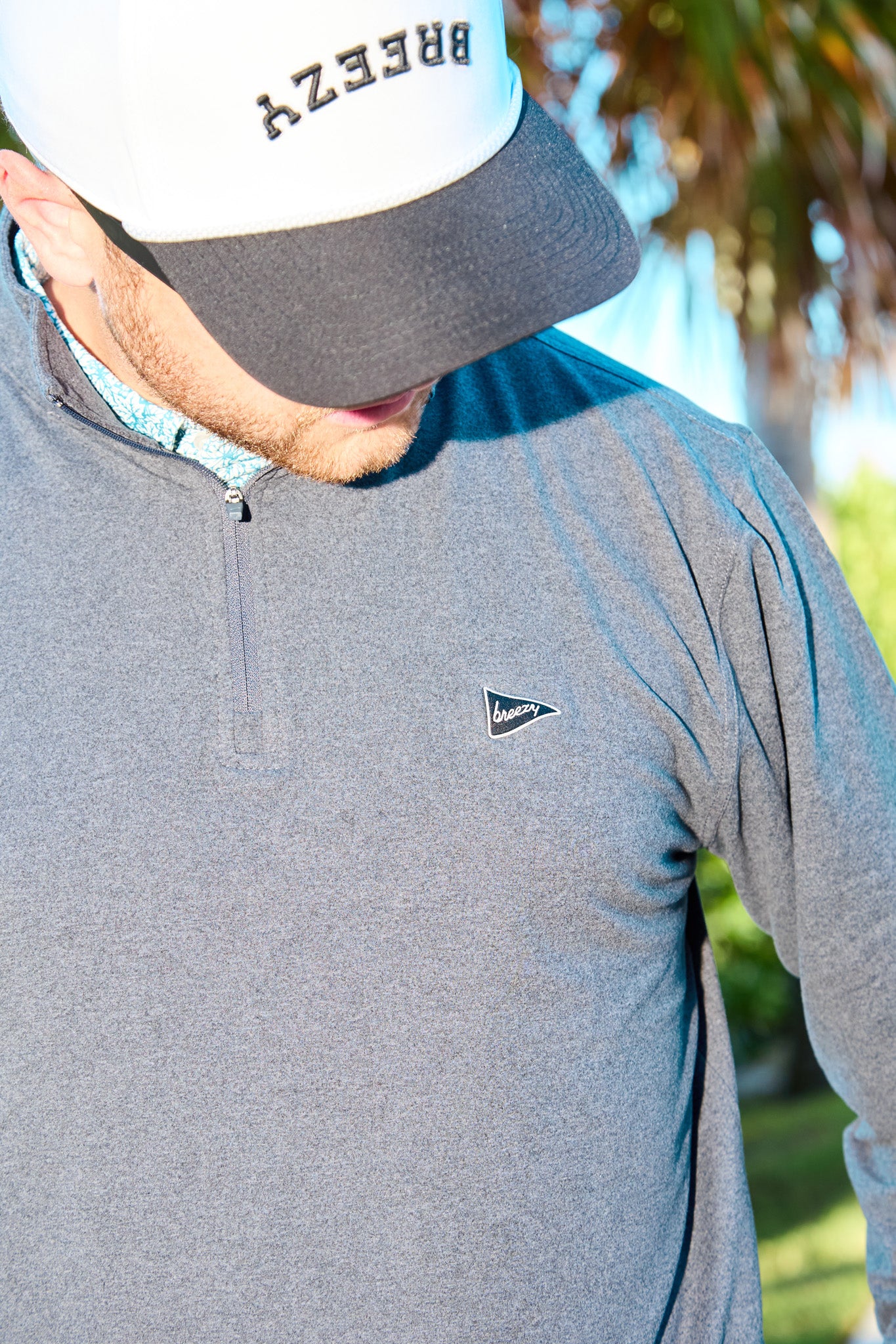 The Gimme Quarter-Zip Heather Black - Image 6