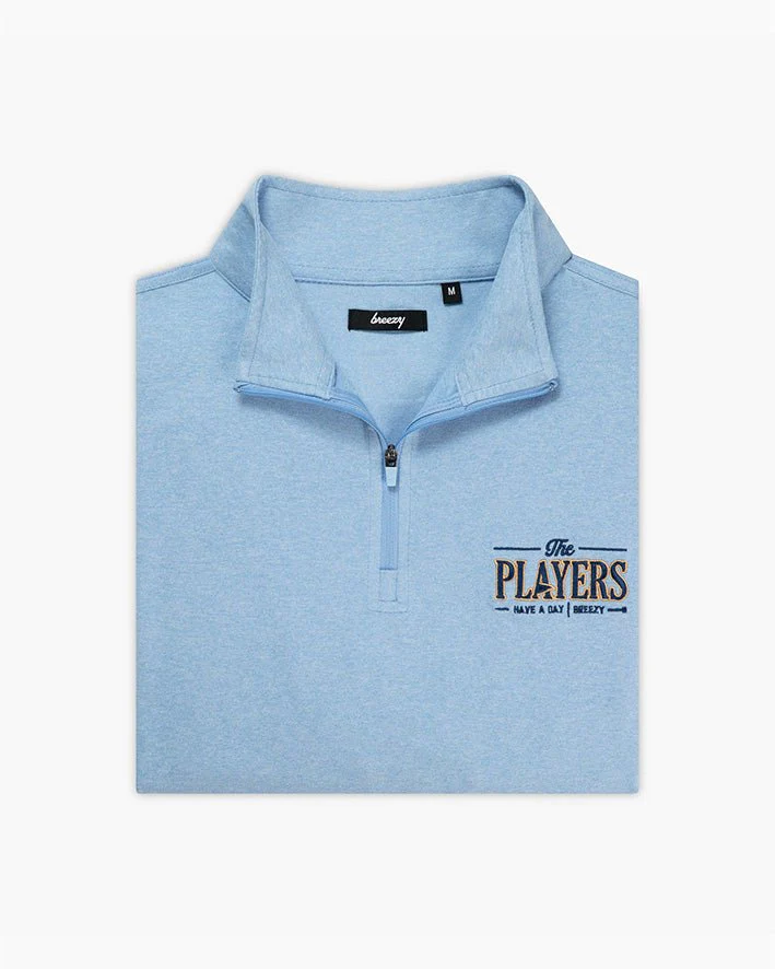 THE PLAYERS x Breezy Flagship Quarter-Zip Vista Blue - Image 3