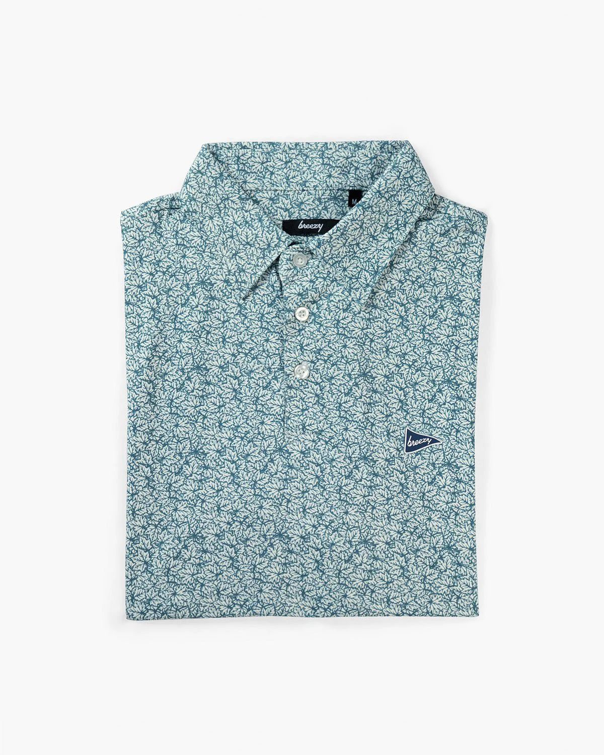 The Raking Leaves Sea Green Polo - Image 3