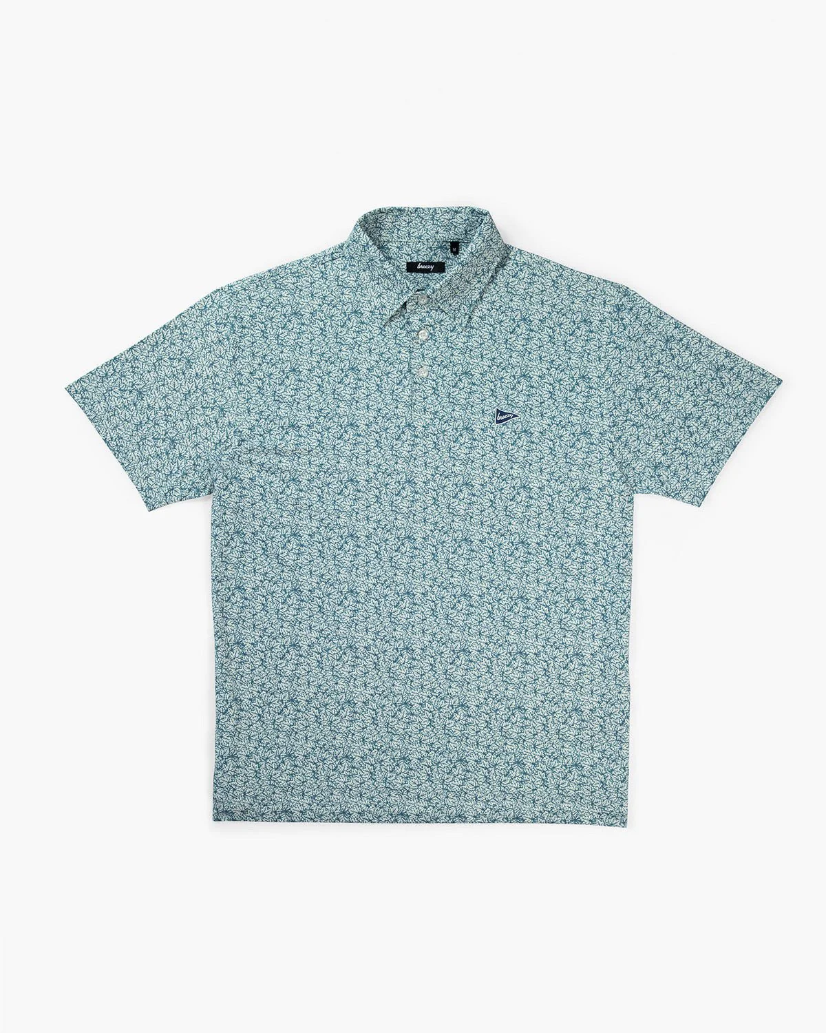 The Raking Leaves Sea Green Polo - Image 6