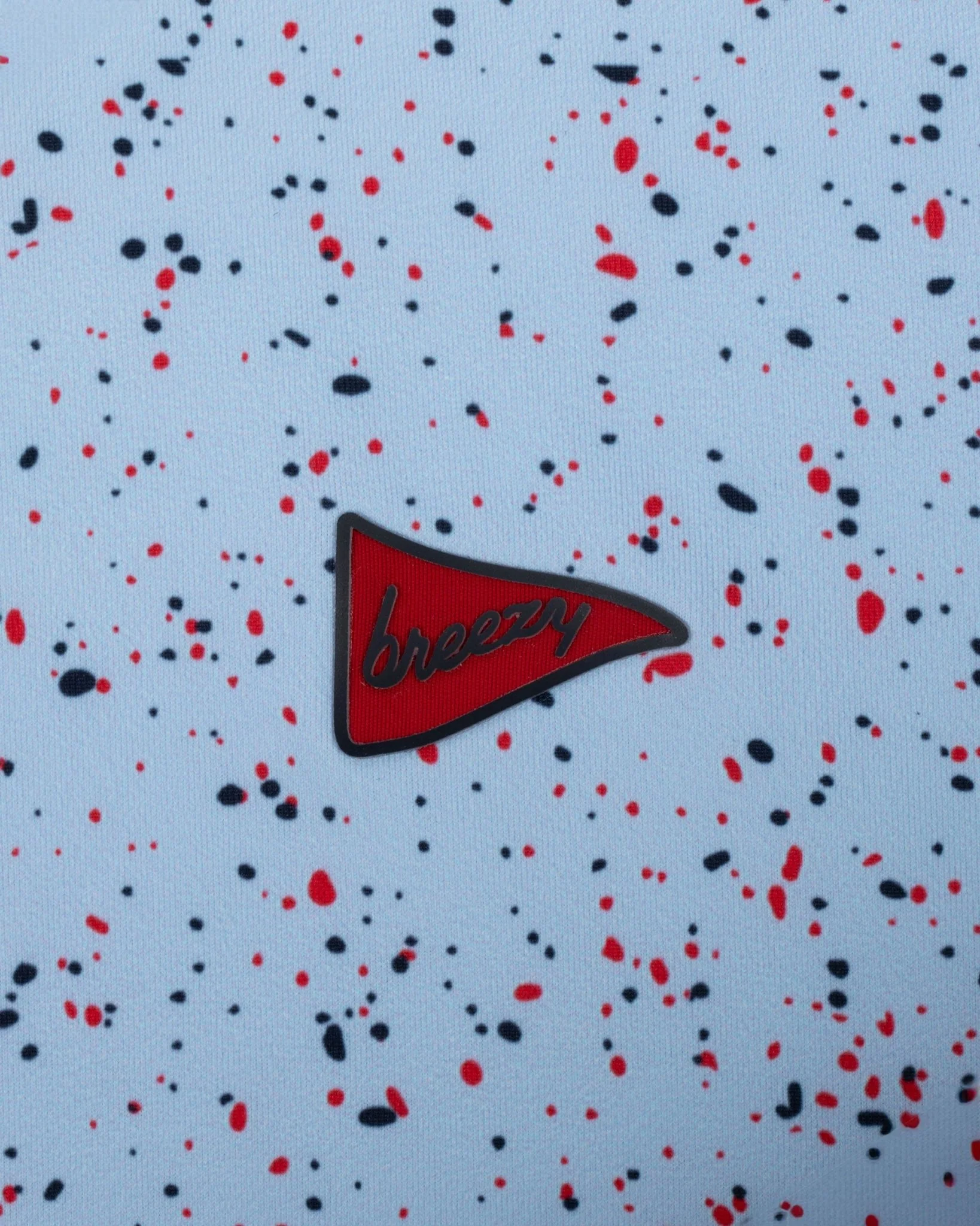 The USA Splatter Light Blue Polo - Image 3