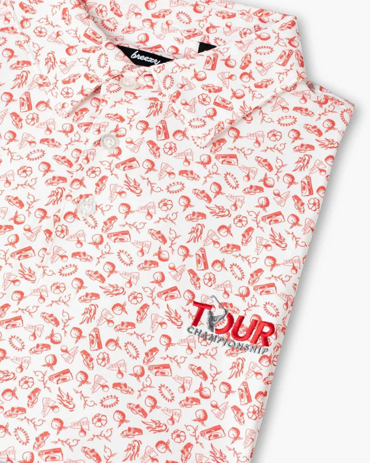 Tour Championship x Breezy The Vintage Peach State Polo Red